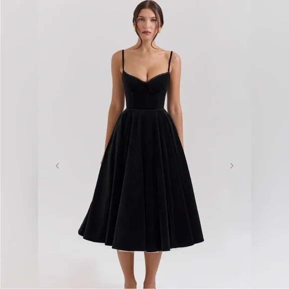 house of cb black and white dress Stitch Dress – Reviash main image 0